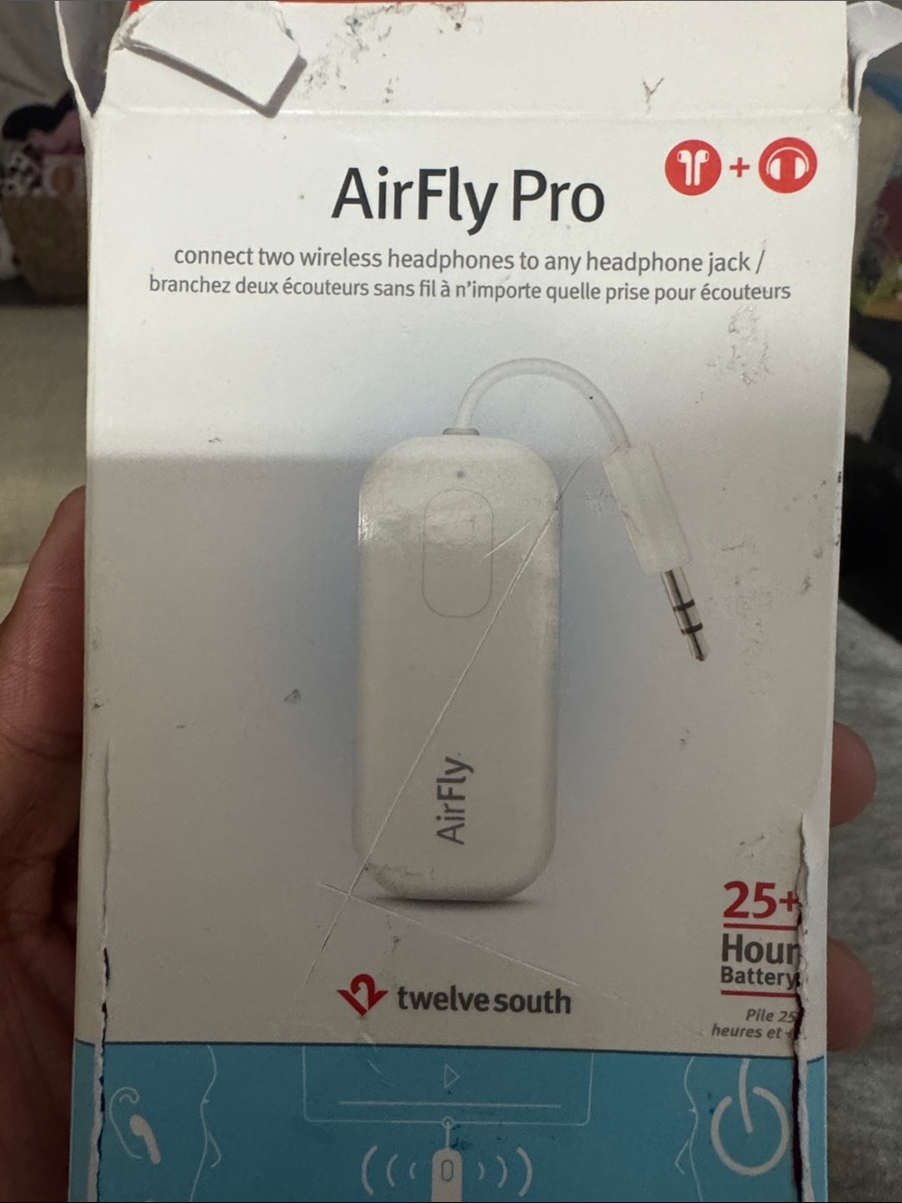 Twelve South AirFly Pro Bluetooth Headphone Adapter - White
